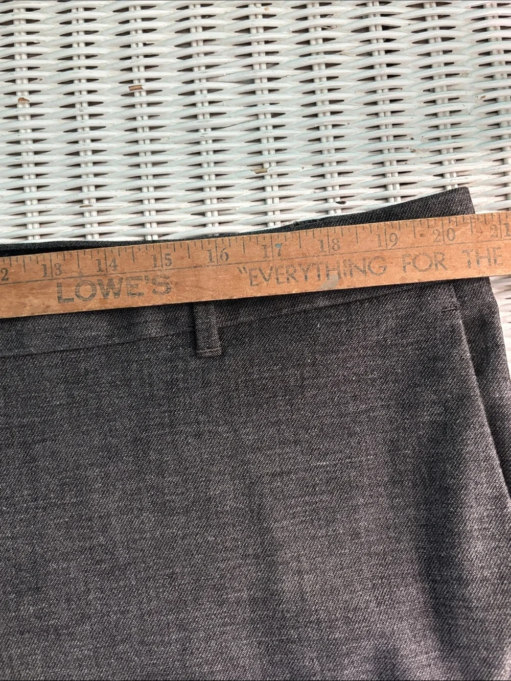 Ann Taylor Charcoal Straight-Leg Dress Trousers